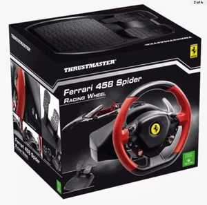 Thrustmaster Ferrari 458 Spider Wheel & Pedals- Xbox/PC Ships Fast - Picture 1 of 1