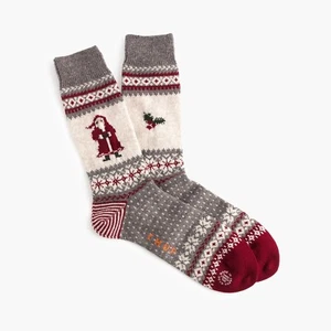 CHUP™ Wool Santa Socks | Made in Japan | Grey - Picture 1 of 2