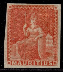 MAURITIUS QV SG28, (6d) vermilion, UNUSED. Cat £70. - Picture 1 of 1