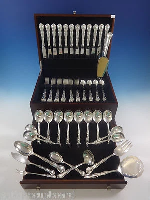 Juego de cubiertos Rondo by Gorham de plata de ley para 12 servicio 69 piezas Foto 1 de 4