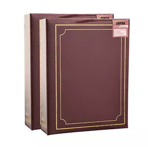 Photo Album Slip in case 4x6"/ 10x15cm Slip in Padded Holds 200 Photos Pack of 2 - Picture 1 of 25