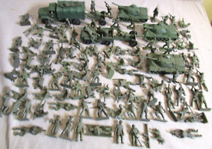 1960's Tim-mee Toys USA Army soldiers tanks truck jeep guns Medical team marx