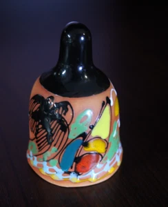 Campana española colorida pintada a mano vintage República Dominicana - Imagen 1 de 4