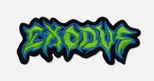 Exodus Embroidered Sew-on Patch | Neon American Thrash Metal Music Band Logo - Picture 1 of 1