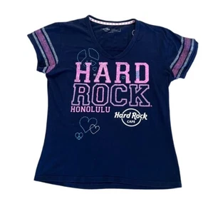 HARD ROCK Cafe Honolulu Short Sleeve T-Shirt Junior Fit XL - Picture 1 of 3