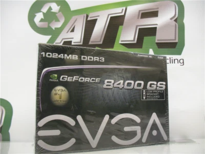 New! Nvidia EVGA GeForce 8400 GS 1GB DDR3 p/n 01G-P3-1303-KR - Image 1 of 4