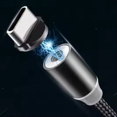 10x Charging Cable, 360 Degrees Rotation, LED, 2 in 1 Magnetic USB Charging - Image 1 of 4