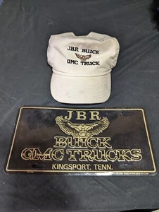 Vtg JBR Buick GMC Truck Mesh Back USA Snapback Retro Trucker Hat & Tag Combo - Picture 1 of 4