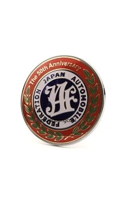 Universal 50TH JAF Japan Automobile Federation Front Grill Badge Car JDM Emblem - Picture 1 of 5