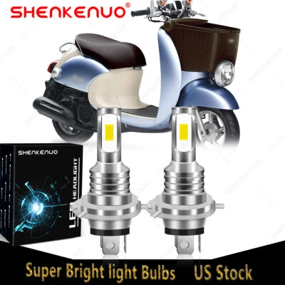 Ultra Brite LED headlight bulbs for Yamaha Vino Classic 50 YJ50 2001, 2003, 2004 - Image 1 of 4