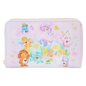 PORTAFOGLIO LOUNGEFLY CARE BEARS COUSINS FOREST FUN ZIP AROUND WALLET - Foto 1 di 4