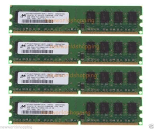Micron 8GB 4X 2GB DDR2 667MHz 2RX8 PC2-5300U DIMM RAM Desktop Memory 2 GB 8 GB  - Picture 1 of 12