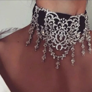 New Black Velvet Choker Necklace - Bild 1 von 4