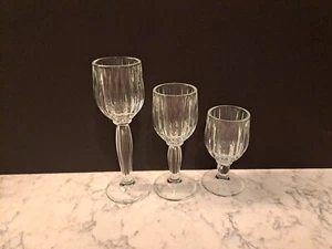 Vintage Schott Zweisel PRESIDENT 3 Tiered Fluted Champagne Crystal Glasses... - Picture 1 of 7