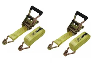Herramientas de agarre 28584 1-1/2" x 15' trinquete de alta resistencia amarre con ganchos en J (2) - Imagen 1 de 2