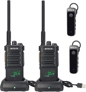 2X Retevis RB689 Walkie Talkie Radio ręczne dalekiego zasięgu ze słuchawkami Bluetooth - Zdjęcie 1 z 6