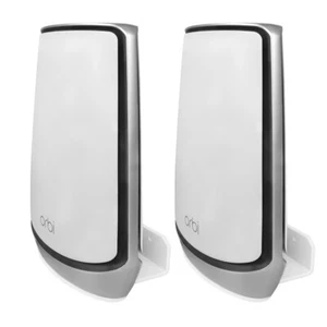 Wall Mount Holder for Orbi Whole Home Tri-Band Mesh WiFi 6 System-RBK852_White - Foto 1 di 11