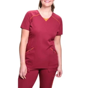 Helly Hansen Womens Medium Workwear Fooler V Neck Back Pleat Scrub Top - Picture 1 of 14