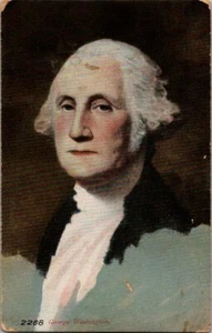 George Washington Postcard US President Portrait American History Vintage - Picture 1 of 6