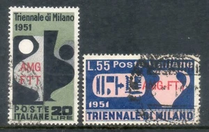 TRIESTE A 1951 9^ TRIENNALE DI MILANO SERIE CPL. 2 VAL. (USATI) - Foto 1 di 1