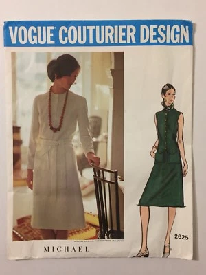 Vtg Vogue Couturier Design Michael Of London Dress Sewing Pattern Size 12 2625 - Image 1 of 4