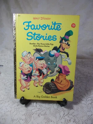 1957 Walt Disney Favorite Stories-A Big Golden Book-3 Stories-Dumbo 3 Little pig Foto 1 de 4