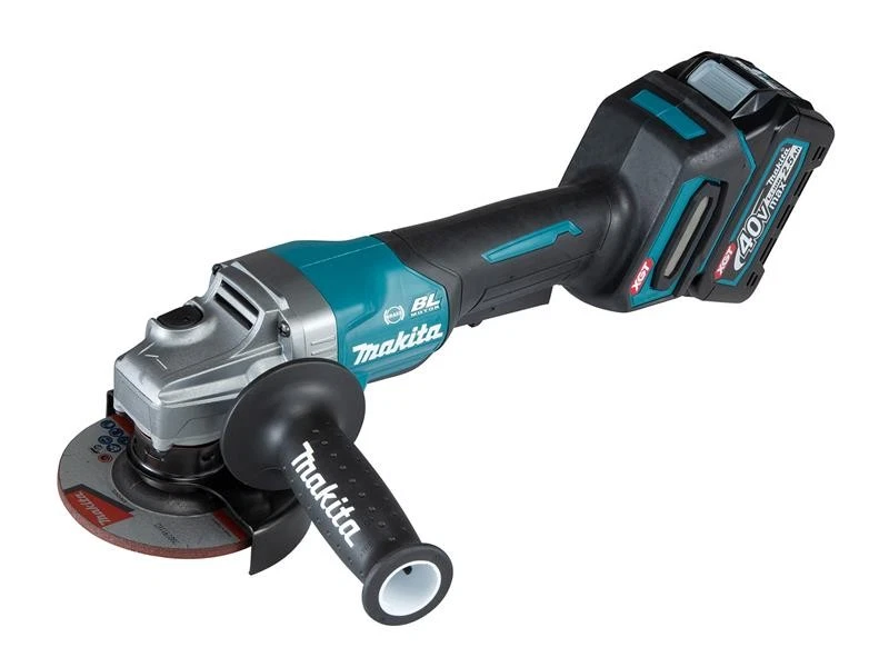 Makita Xgt 115mm 40V Paddel Schalter Schleifmaschine 2,2.5Ah LI-ION MAKGA012GD2 - Bild 1 von 1