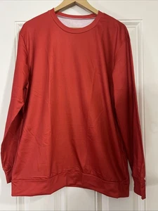 Sudadera para mujer roja mediana manga larga pulóver cuello redondo - Imagen 1 de 6