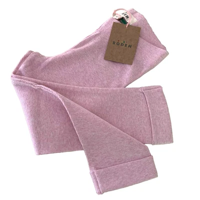 Mini Boden Rosa Claro "Legging Marl Acanalado" 2-3 Años - Cómodo y Lindo Idea de Regalo! Foto 1 de 4