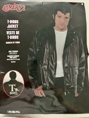 GREASE T-BIRDS JACKET COSTUME, SIZE ADULT STANDARD, 50'S, HALLOWEEN NEW  - Image 1 of 4