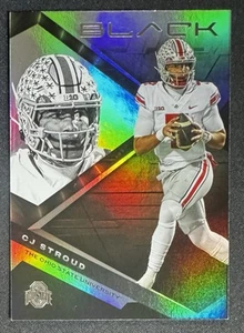 2023 Panini Chronicles Black Draft Picks Silver Holo CJ Stroud (RC) #2 RC614 - Foto 1 di 3