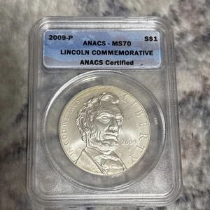 ANACS MS70 2009P LINCOLN SILVER COMMEMORATIVE          ANACS certified - Picture 1 of 3