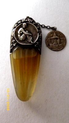 Flacon parfum de sac ancien M Pautot RARE - Photo 1/4