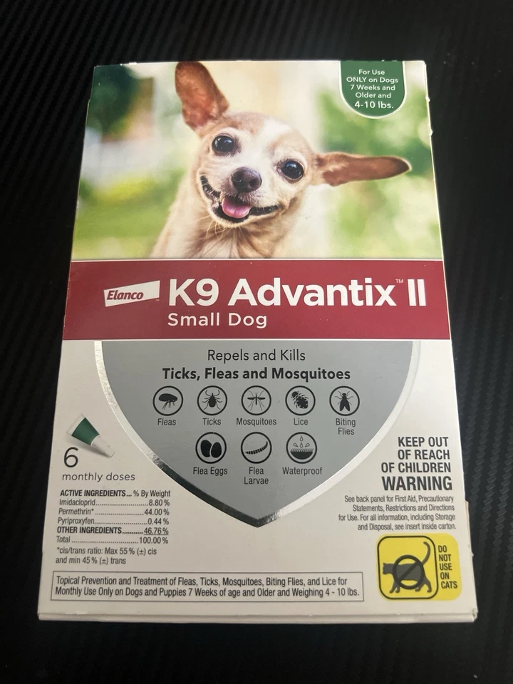 K9 Advantix II Topical Flea & Tick Solution for Dogs 4-10 lb. 6-Month Supply - Image 1 of 1