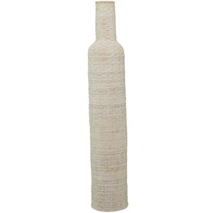 Litton Lane 48 in. White Tall Woven Floor Bamboo Wood Decorative Vase - Picture 1 of 7