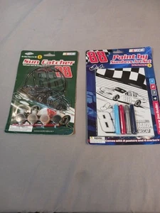 Dale Earnhardt Jr NASCAR Art Craft LoT Sun Catcher Paint By Number Pro Image - Picture 1 of 5
