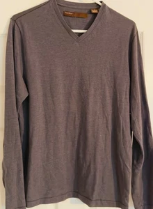 Camisa de mujer gris liso talla S Perry Ellis manga larga - Imagen 1 de 4