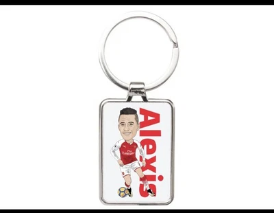 Alexis Sánchez Unofficial Arsenal Football Cartoon Graphic Keyring , Keychain - Image 1 of 2