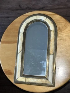 Moroccan Art Vintage Handmade Brass Wall Bone Camel Mirror Decoration Door shape - Picture 1 of 19