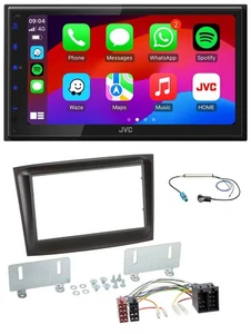 JVC Bluetooth 2DIN MP3 DAB USB Autoradio für Fiat Doblo ab 15 schwarz - Bild 1 von 10