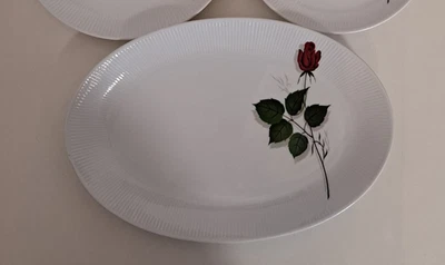 Ovale Servierplatte Winterling Marktleuthen Rose-Dekor - Bild 1 von 2