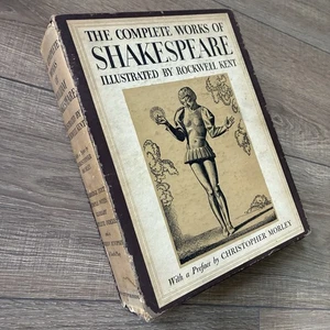 VTG The Complete Work Of Shakespeare Illustrated By Rockwell Kent,1936 - Picture 1 of 11