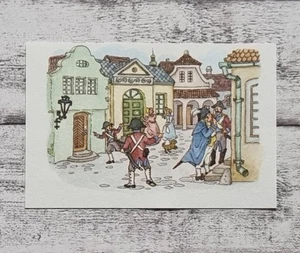 Märchenwelt Feuerzeug Soldaten Häuser Bild 41 Kölln Flocken 1980/90er Reklame - Picture 1 of 2