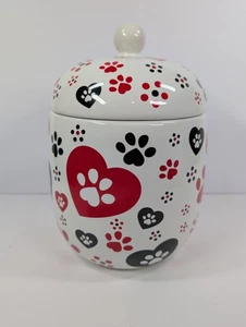 Temptations PAWFETTI Hundepfotenabdrücke 2 Quart Kanister mit Deckel - Bild 1 von 5