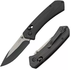 Rite Edge Hades Folding Knife 3" Two-Tone 8Cr13MoV Steel Blade Black G10 Handle - Picture 1 of 4