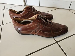 Galizio Torresi Top Premium Leder Sneaker Schuhe Braun Gr. 10,5 = 45 - Bild 1 von 4