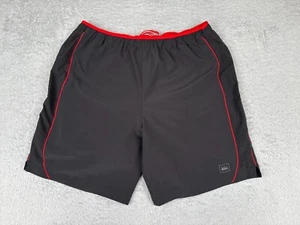 REI Shorts Men Large Gray Red Lined Polyester Blend Hiking Fishing Kayak 36x9 - Picture 1 of 13