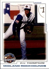 2002 Midland Rockhounds Grandstand #26 Eric Thompson Fairborn Ohio Baseball Card