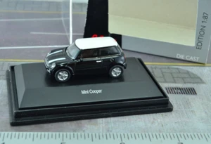 Schuco MINI Cooper Car Black Diecast Metal 1:87 HO Scale - Picture 1 of 2
