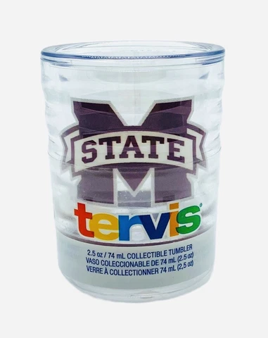 Mississippi State Bulldogs Tervis Tumbler Collectible Cup-2.5oz-New Cover